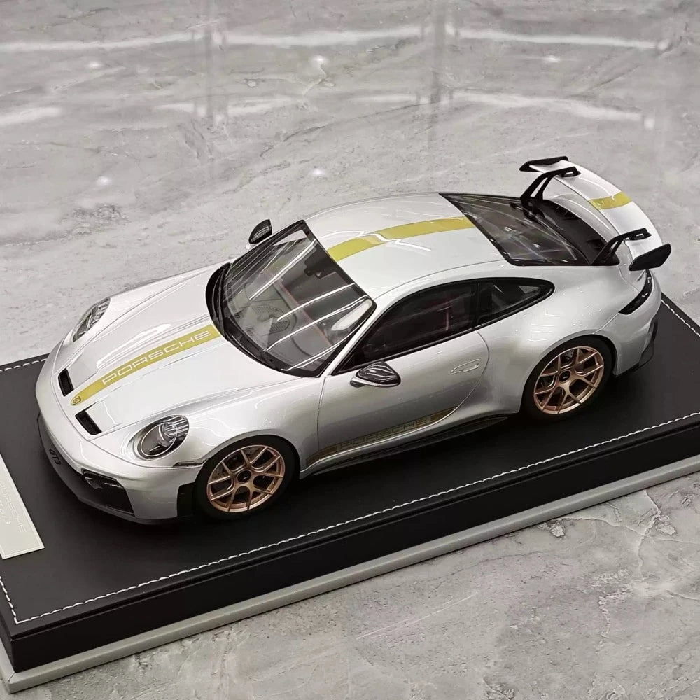 [IVY] 1:18 Porsche 2022 911 992 GT3 Silver Model Car Resin