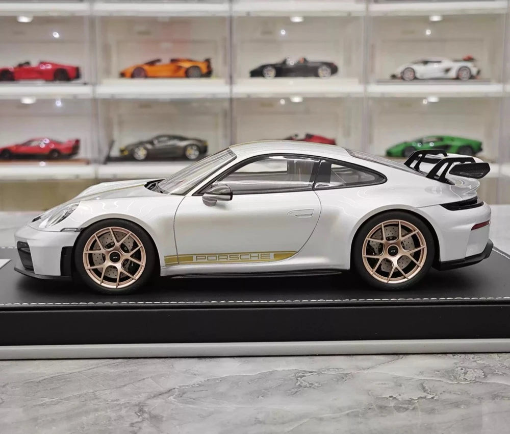 [IVY] 1:18 Porsche 2022 911 992 GT3 Silver Model Car Resin