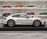 [IVY] 1:18 Porsche 2022 911 992 GT3 Silver Model Car Resin