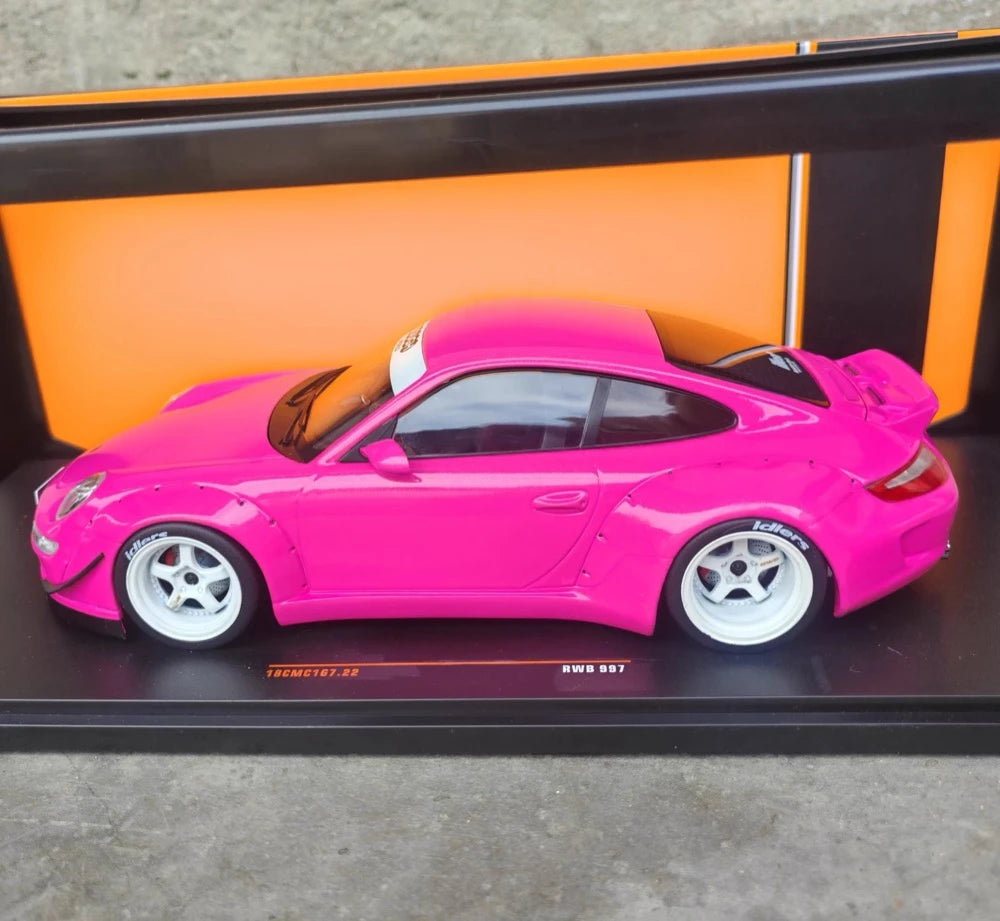 [IXO] 1:18 Porsche 2004 911 997 RWB rose voiture miniature Die-Cast