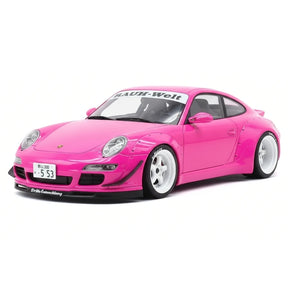 [IXO] 1:18 Porsche 2004 911 997 RWB rose voiture miniature Die-Cast