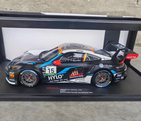 [IXO] 1:18 Porsche 2024 911 GT3 Cup #15 Porsche Cup Model Car Die-Cast