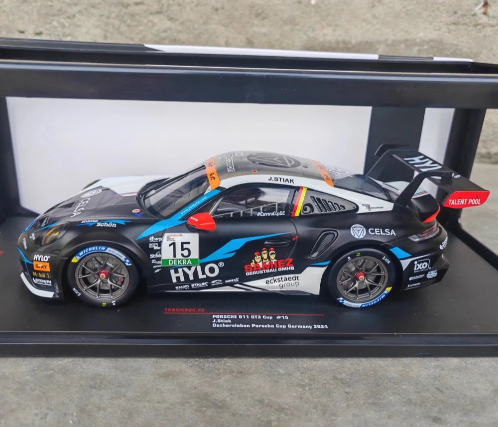 [IXO] 1:18 Porsche 2024 911 GT3 Cup #15 Porsche Cup Model Car Die-Cast
