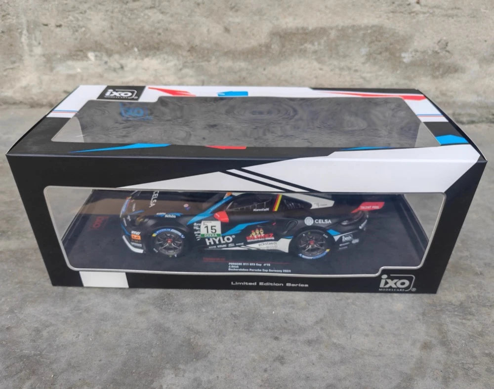 [IXO] 1:18 Porsche 2024 911 GT3 Cup #15 Porsche Cup Model Car Die-Cast