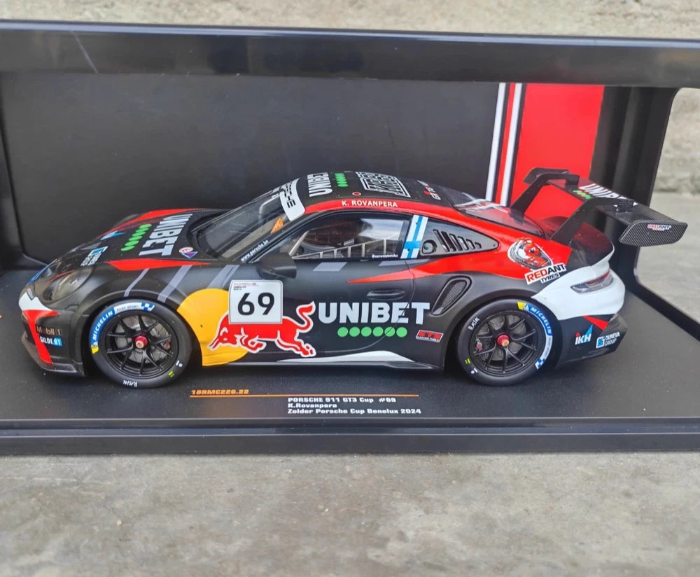 [IXO] 1:18 Porsche 2024 911 GT3 Cup #69 Porsche Cup Model Car Die-Cast