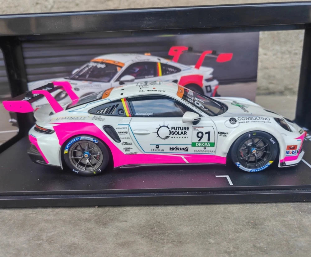 [IXO] 1:18 Porsche 2025 911 GT3 Cup #91 Porsche Carrera Cup Model Car Die-Cast