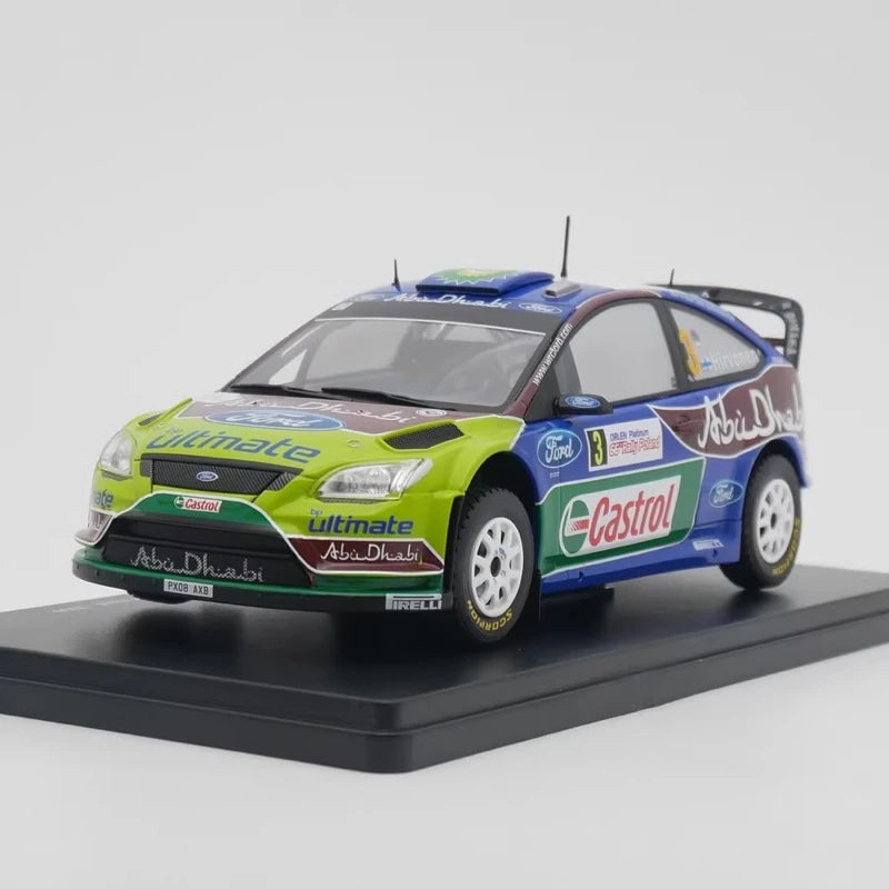 [IXO] 1:24 Ford 2009 Focus RS WRC #3 Winner Rally Poland Hirvonen Model Car Die-Cast