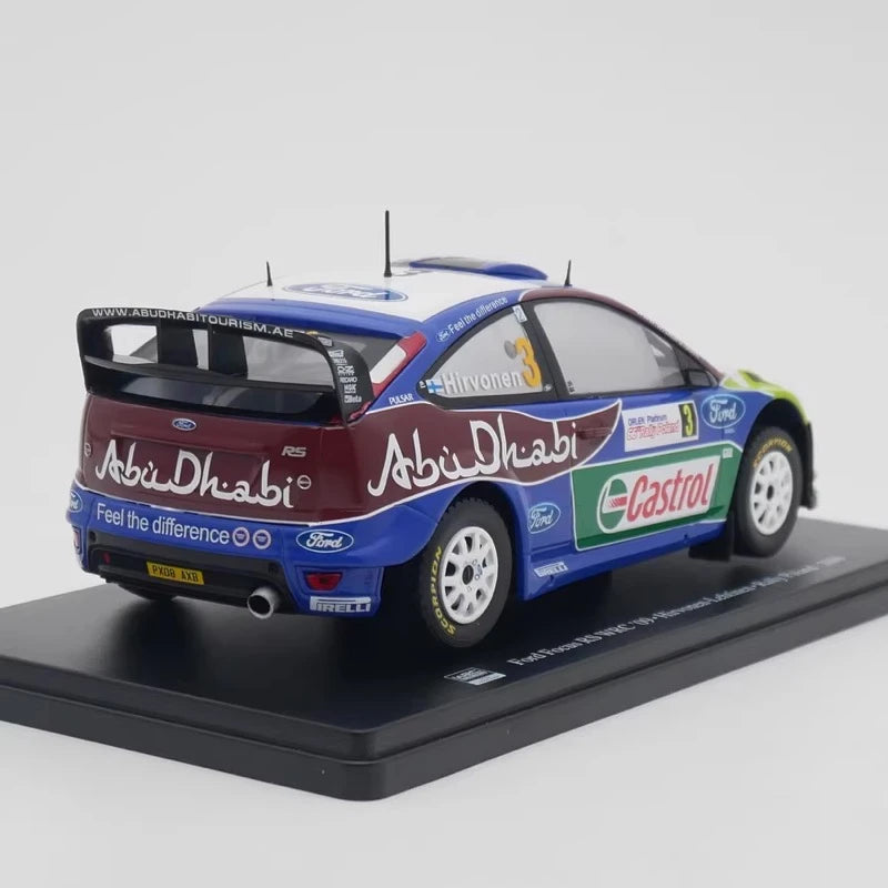 [IXO] 1:24 Ford 2009 Focus RS WRC #3 Winner Rally Poland Hirvonen Model Car Die-Cast