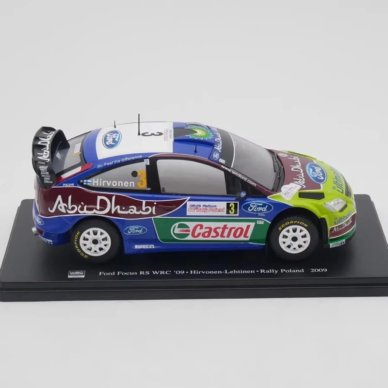 [IXO] 1:24 Ford 2009 Focus RS WRC #3 Winner Rally Poland Hirvonen voiture miniature Die-Cast