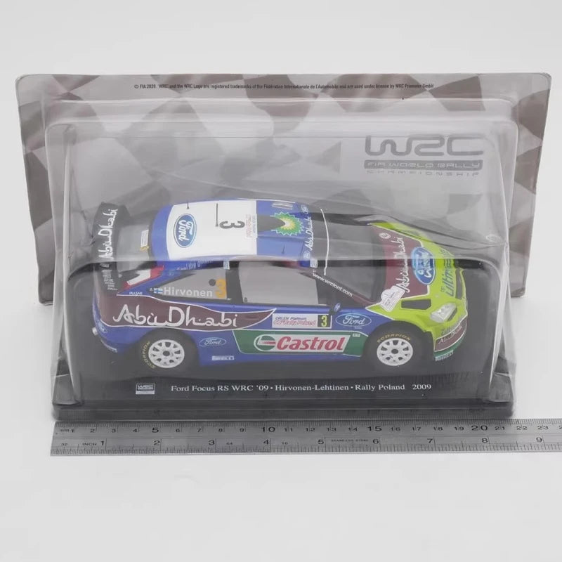 [IXO] 1:24 Ford 2009 Focus RS WRC #3 Winner Rally Poland Hirvonen voiture miniature Die-Cast