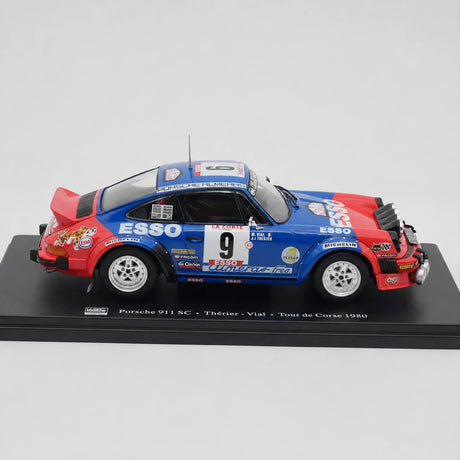 [IXO] 1:24 Porsche 1980 911 SC WRC Model samochodu #9 Odlewany