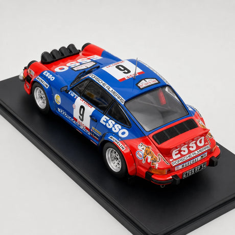 [IXO] 1:24 Porsche 1980 911 SC WRC Model samochodu #9 Odlewany