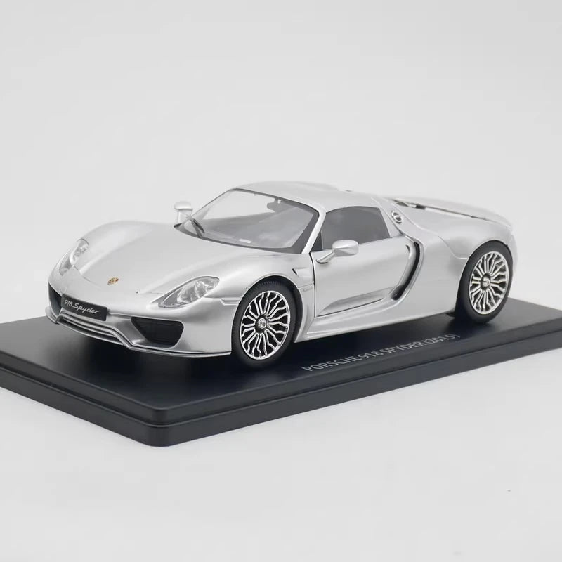 [IXO] 1:24 Porsche 2015 918 Spyder argent voiture miniature Die-Cast