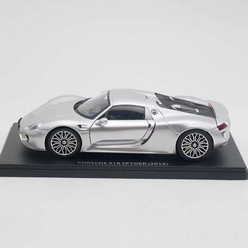 [IXO] 1:24 Porsche 2015 918 Spyder argent voiture miniature Die-Cast
