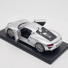 [IXO] 1:24 Porsche 2015 918 Spyder argent voiture miniature Die-Cast