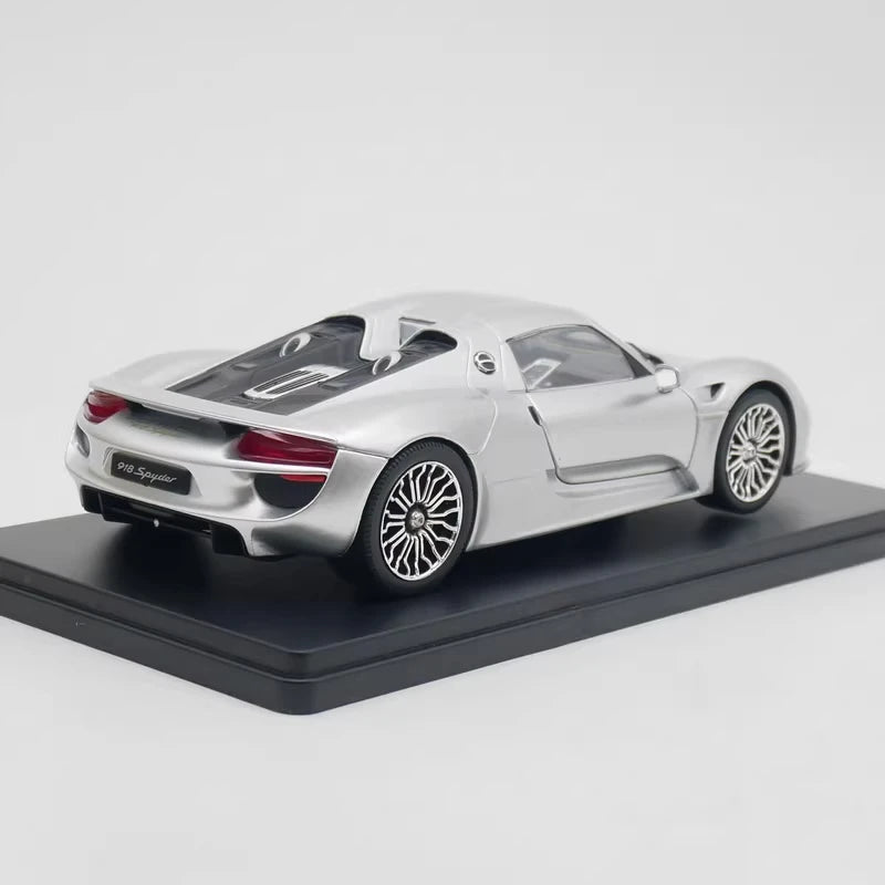 [IXO] 1:24 Porsche 2015 918 Spyder argent voiture miniature Die-Cast