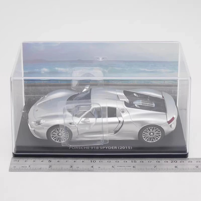 [IXO] 1:24 Porsche 2015 918 Spyder argent voiture miniature Die-Cast