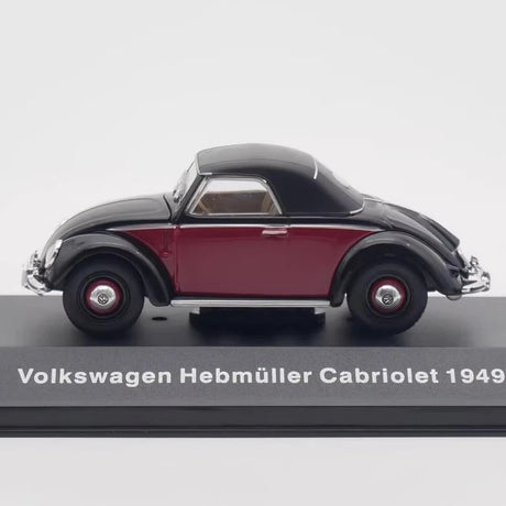 [IXO] 1:43 Volkswagen 1949 Hebmuller Cabriolet レッド モデルカー Die-Cast