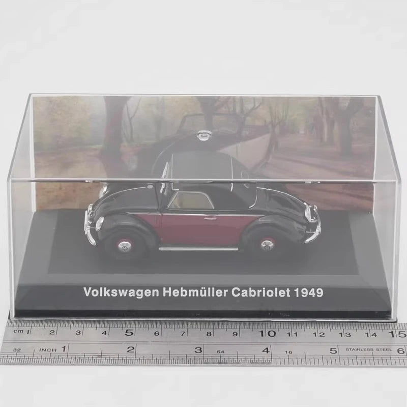 [IXO] 1:43 Volkswagen 1949 Hebmuller Cabriolet rosso modellino di auto Die-Cast