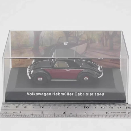 [IXO] 1:43 Volkswagen 1949 Hebmuller Cabriolet レッド モデルカー Die-Cast