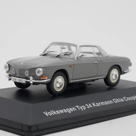 [IXO] 1:43 Volkswagen 1962 Typ 34 Karmann Ghia 1500 グレー モデルカー Die-Cast