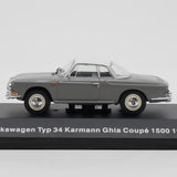 [IXO] 1:43 Volkswagen 1962 Typ 34 Karmann Ghia 1500 Gray Model Car Die-Cast