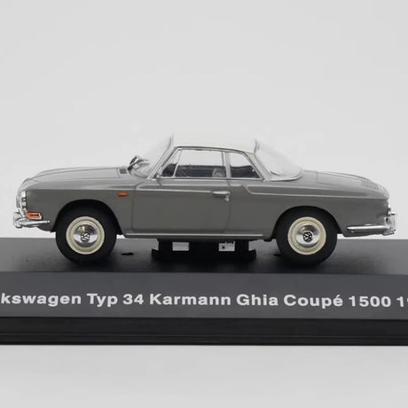 [IXO] 1:43 Volkswagen 1962 Typ 34 Karmann Ghia 1500 グレー モデルカー Die-Cast