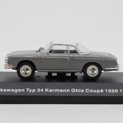 [IXO] 1:43 Volkswagen 1962 Typ 34 Karmann Ghia 1500 Gray Model Car Die-Cast