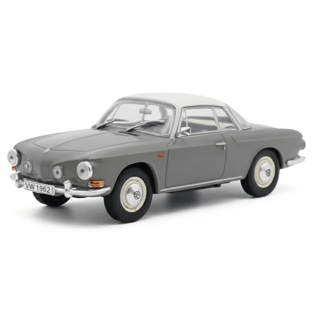 [IXO] 1:43 Volkswagen 1962 Typ 34 Karmann Ghia 1500 Gray Model Car Die-Cast