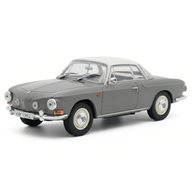 [IXO] 1:43 Volkswagen 1962 Typ 34 Karmann Ghia 1500 Gray Model Car Die-Cast