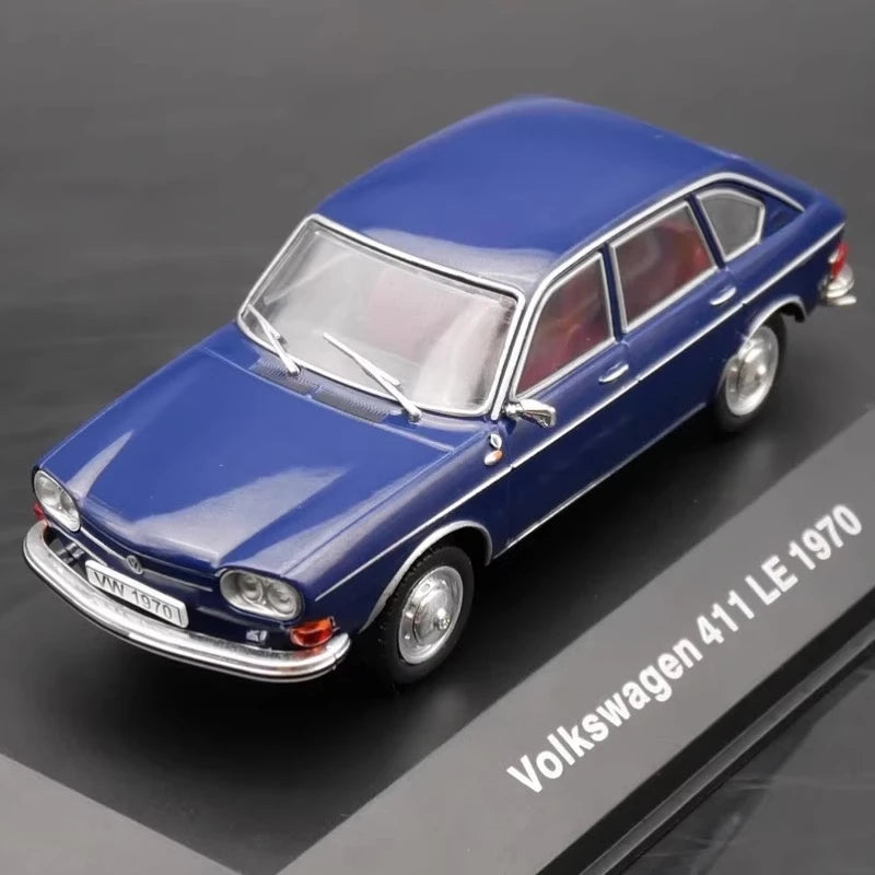 [IXO] 1:43 Volkswagen 1970 411 LE Blue Model Car Die-Cast