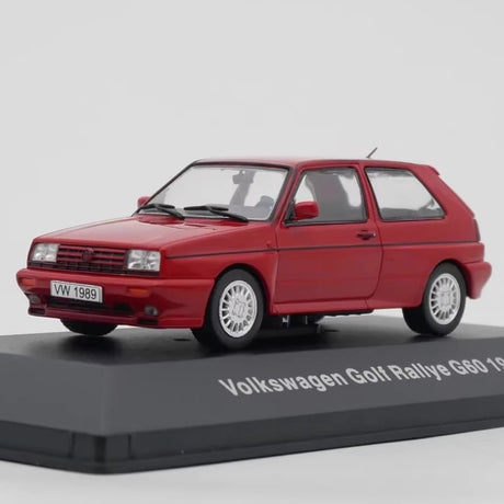 [IXO] 1:43 Volkswagen 1989 Golf Rallye G60 レッド モデルカー Die-Cast