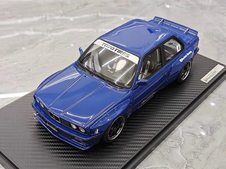 [Ignition] 1:18 BMW 1986 M3 E30 Pandem Rocket Bunny Widebody Blue Model Car Resin