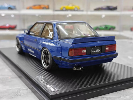 [Ignition] 1:18 BMW 1986 M3 E30 Pandem Rocket Bunny Widebody Blue Model Car Resin