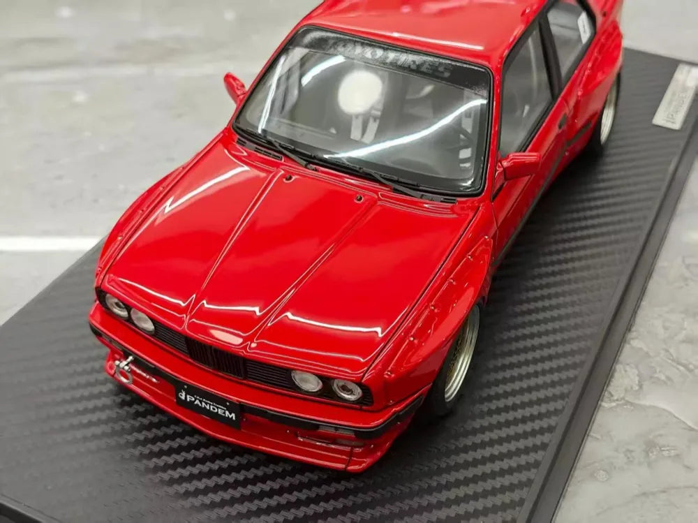 [Ignition] 1:18 BMW 1986 M3 E30 Pandem Rocket Bunny Widebody Red Model Car Resin