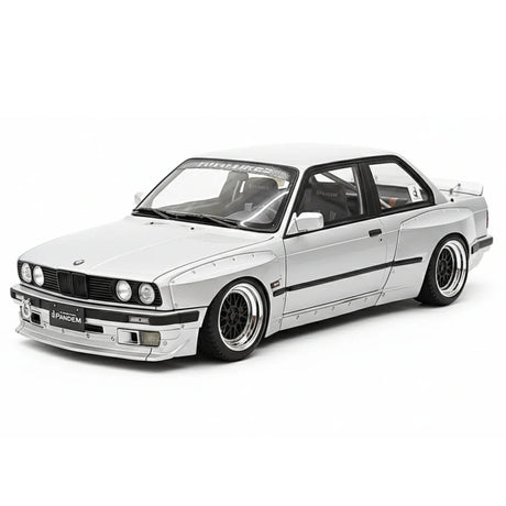 [Ignition] 1:18 BMW 1986 M3 E30 Pandem Rocket Bunny Widebody Silver Model Car Resin