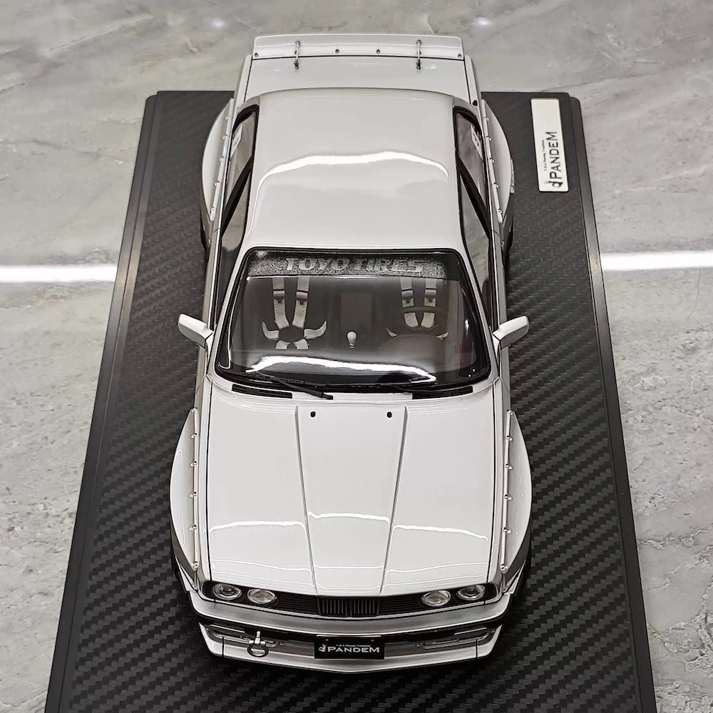 [Ignition] 1:18 BMW 1986 M3 E30 Pandem Rocket Bunny Widebody Silver Model Car Resin