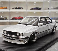 [Ignition] 1:18 BMW 1986 M3 E30 Pandem Rocket Bunny Widebody Silver Model Car Resin