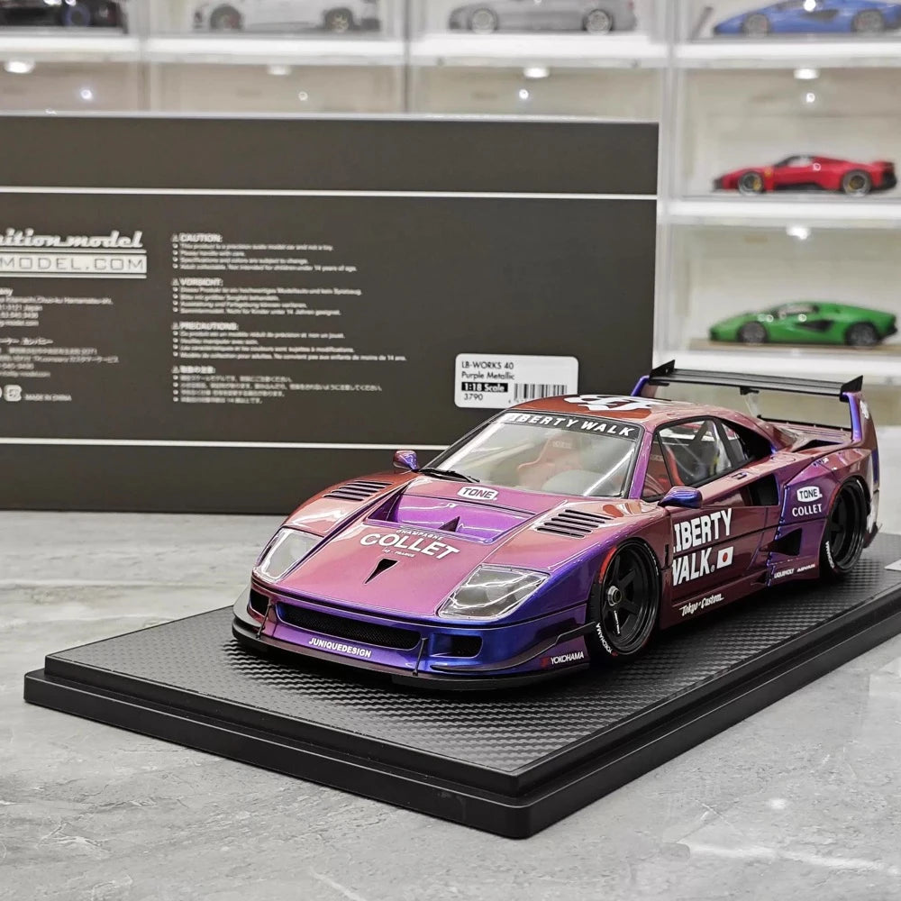 [Ignition] 1:18 Ferrari 1987 F40 Liberty Walk Gradient Model Car Resin
