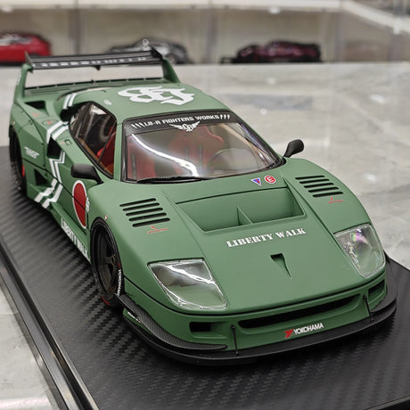 إشعال Ferrari 1987 F40 Liberty Walk JDM 1:18 – راتنج نموذجي قابل للجمع