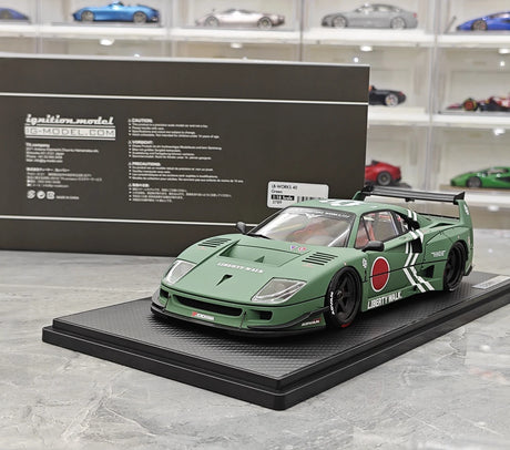 إشعال Ferrari 1987 F40 Liberty Walk JDM 1:18 – راتنج نموذجي قابل للجمع
