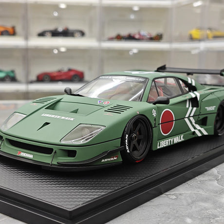 إشعال Ferrari 1987 F40 Liberty Walk JDM 1:18 – راتنج نموذجي قابل للجمع