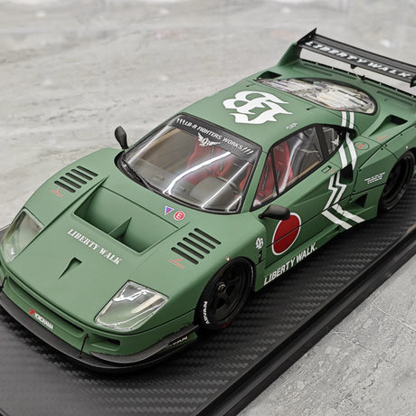 إشعال Ferrari 1987 F40 Liberty Walk JDM 1:18 – راتنج نموذجي قابل للجمع
