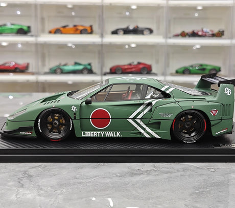 إشعال Ferrari 1987 F40 Liberty Walk JDM 1:18 – راتنج نموذجي قابل للجمع