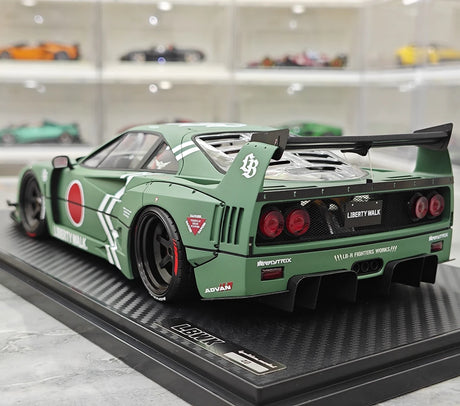 إشعال Ferrari 1987 F40 Liberty Walk JDM 1:18 – راتنج نموذجي قابل للجمع