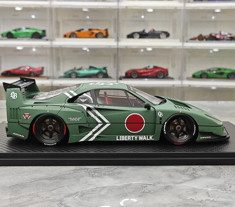 إشعال Ferrari 1987 F40 Liberty Walk JDM 1:18 – راتنج نموذجي قابل للجمع