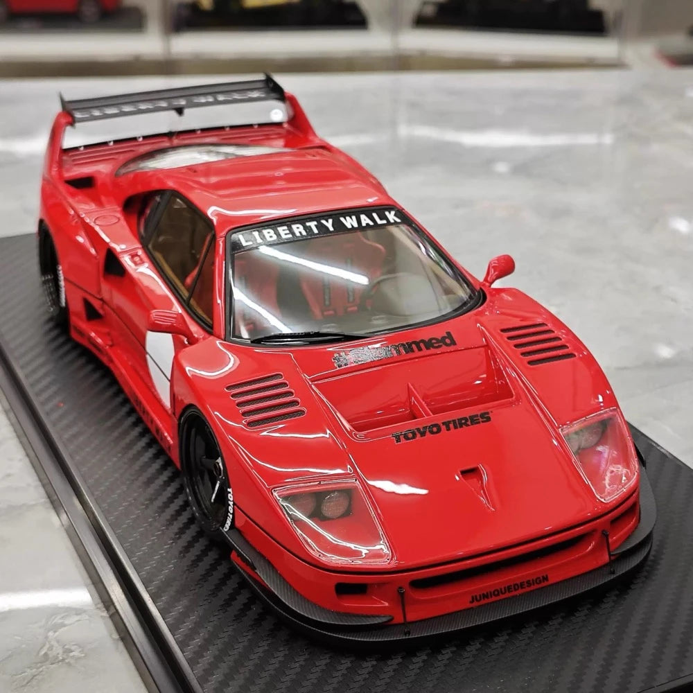 [Ignition] 1:18 Ferrari 1987 F40 Liberty Walk Red Model Car Resin