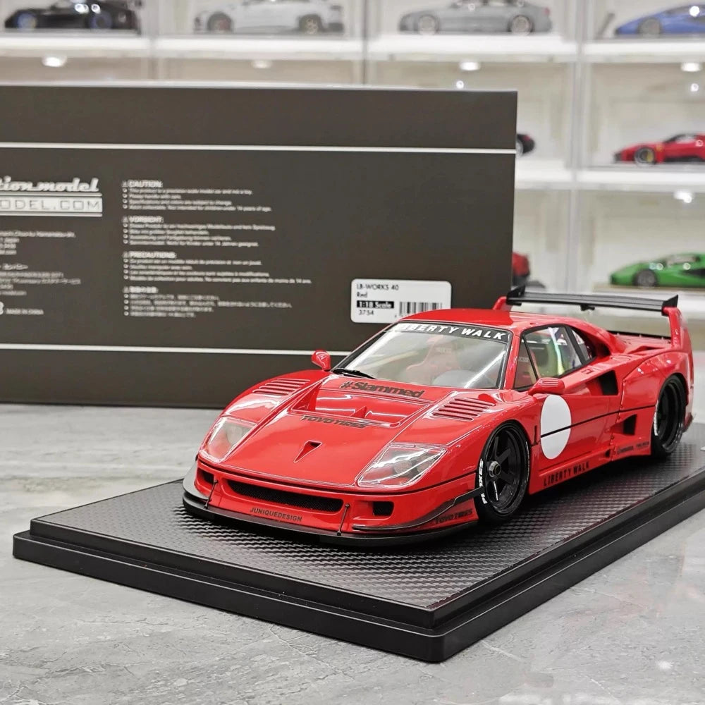 [Ignition] 1:18 Ferrari 1987 F40 Liberty Walk Red Model Car Resin