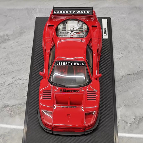 [Ignition] 1:18 Ferrari 1987 F40 Liberty Walk punainen pienoismalli Hartsi