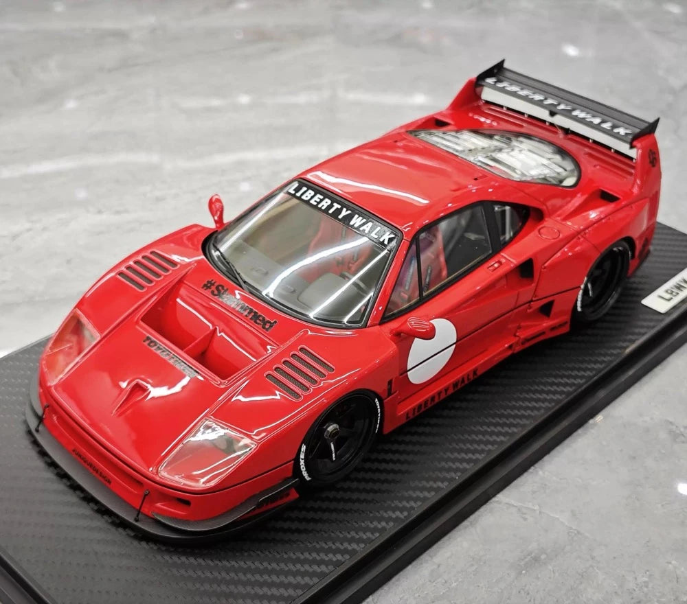 [Ignition] 1:18 Ferrari 1987 F40 Liberty Walk rouge voiture miniature Resin
